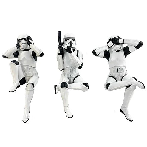 (A) Three Wise Sitting Stormtroopers 11cm