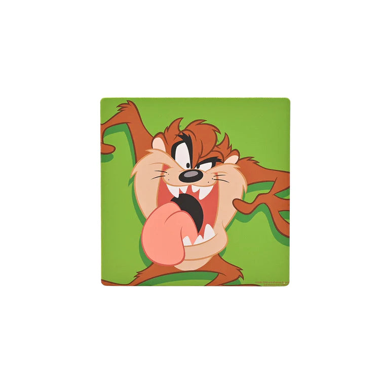 Warner Bros Looney Tunes Tasmanian Devil Ceramic & Cork Finish Square Coaste