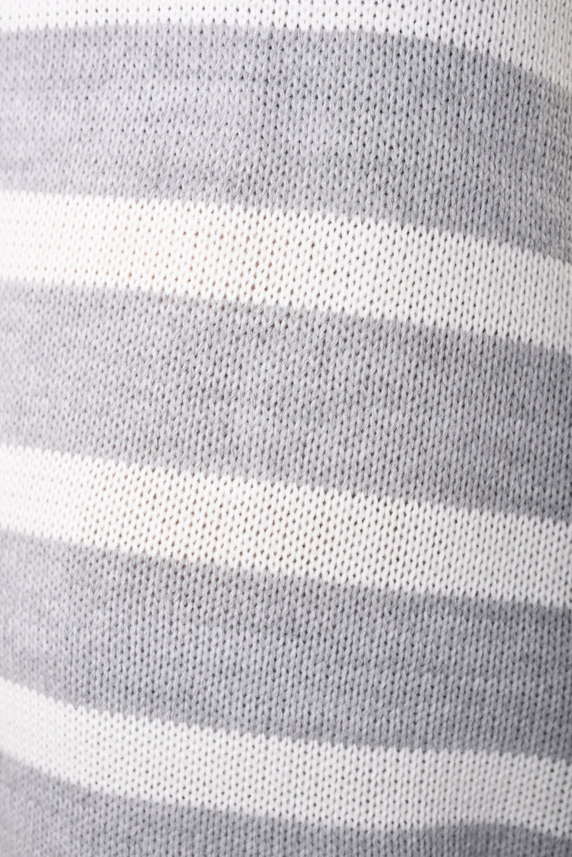 (F) Knitted Striped Long Sleeve Top and  Pants Co-ord Set