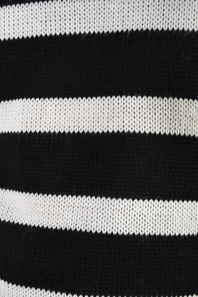 (F) Knitted Striped Long Sleeve Top and  Pants Co-ord Set