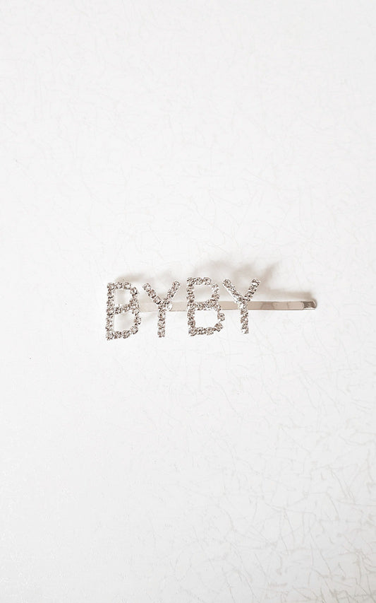 (F) Slogan Diamanté Detail Hair Clip