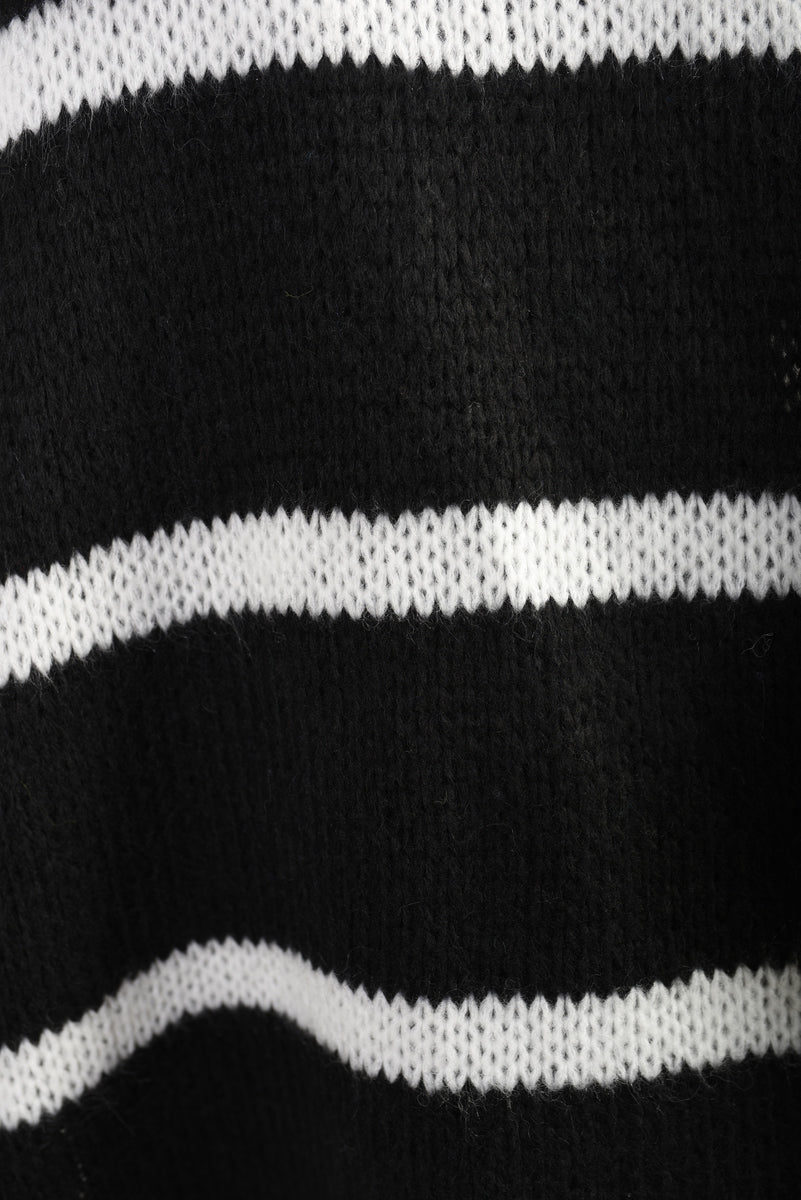 (F) Stripe Oversized Knitted Jumper