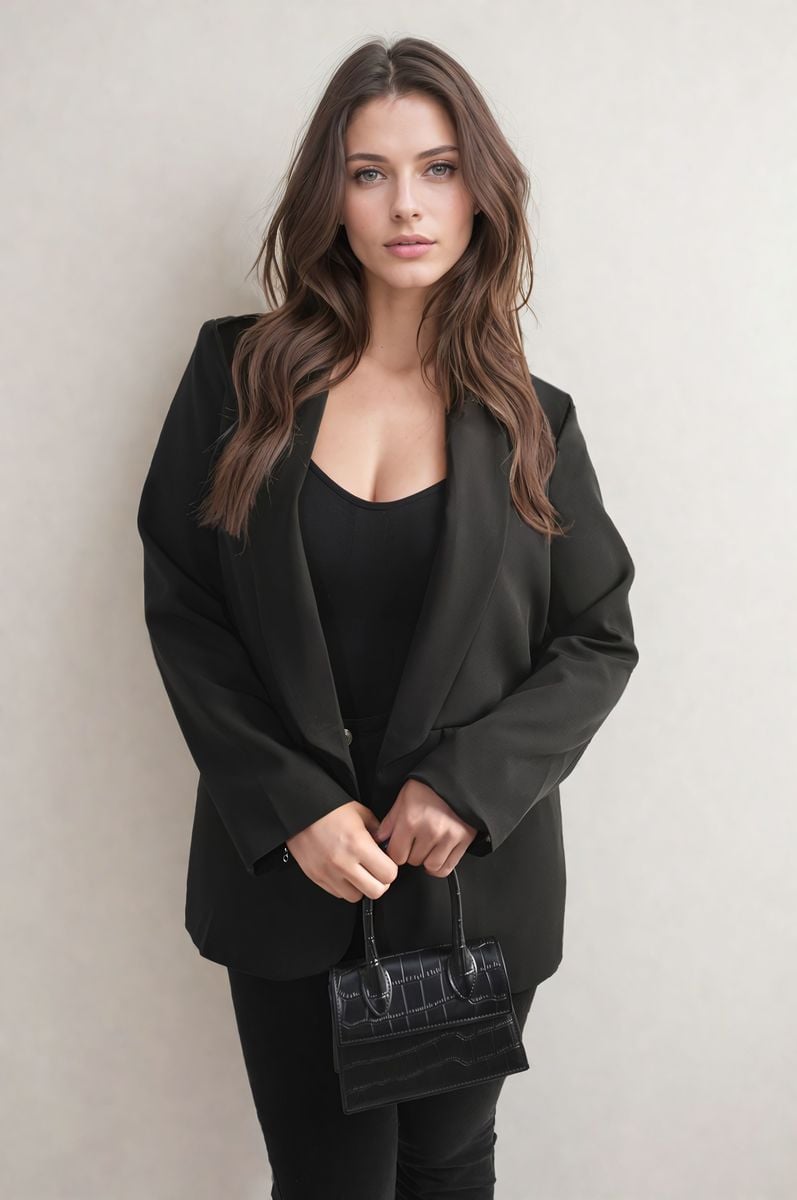 (F) Leopard Print Blazer Jacket