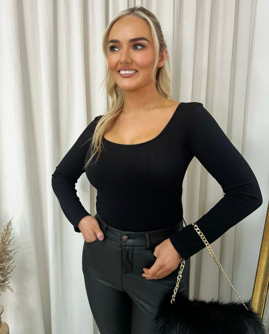 (F) Long Sleeve Bodysuit