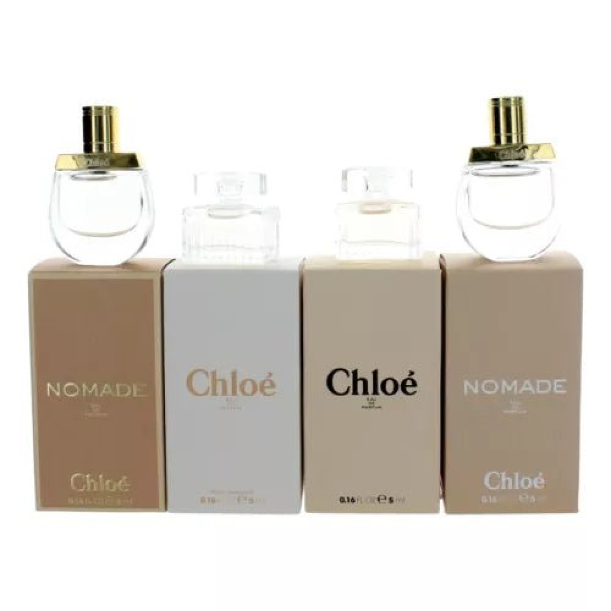 Chloé Mini Gift Set: EDP 2×5ml & EDT 2×5ml Sprays (4-Pack)