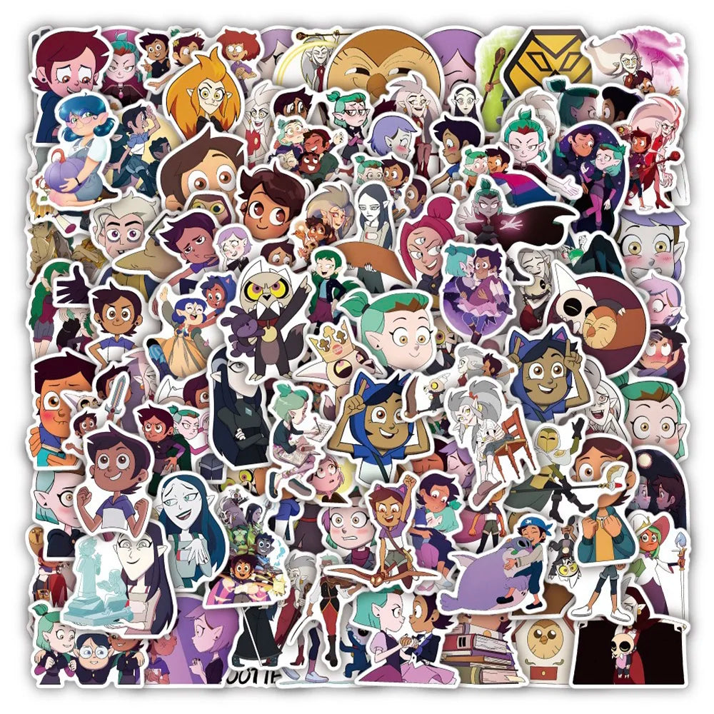 MINISO Disney Anime Stickers - Waterproof Cartoon Decals for DIY Projects
