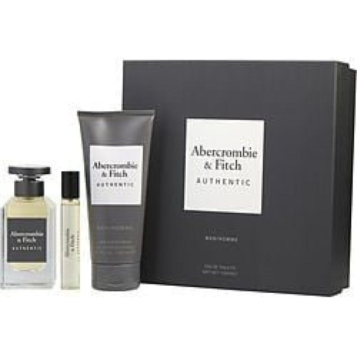 Abercrombie & Fitch Authentic Man Gift Set: 100ml EDT + 15ml + 200ml Wash (HTML)