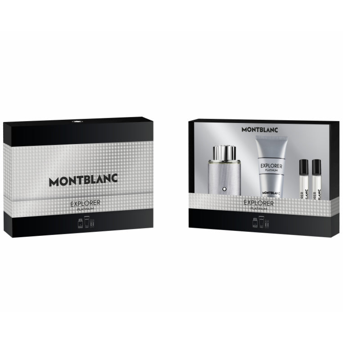 Montblanc Explorer Platinum Gift Set: EDP 100ml + 7.5ml x2 + Shower Gel 100ml