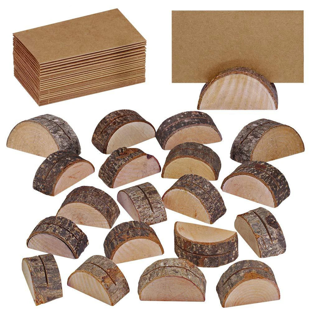 Wooden Business Card Holders - Stylish & Durable - Set of 10/20