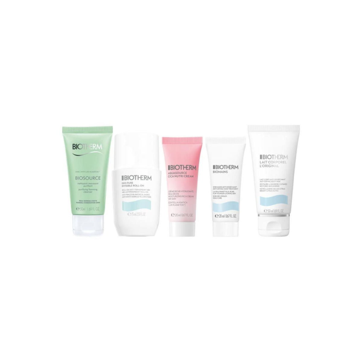 Biotherm Aquasource Set: Deodorant Roll-On + Foaming Cleanser + Body Care  HTML