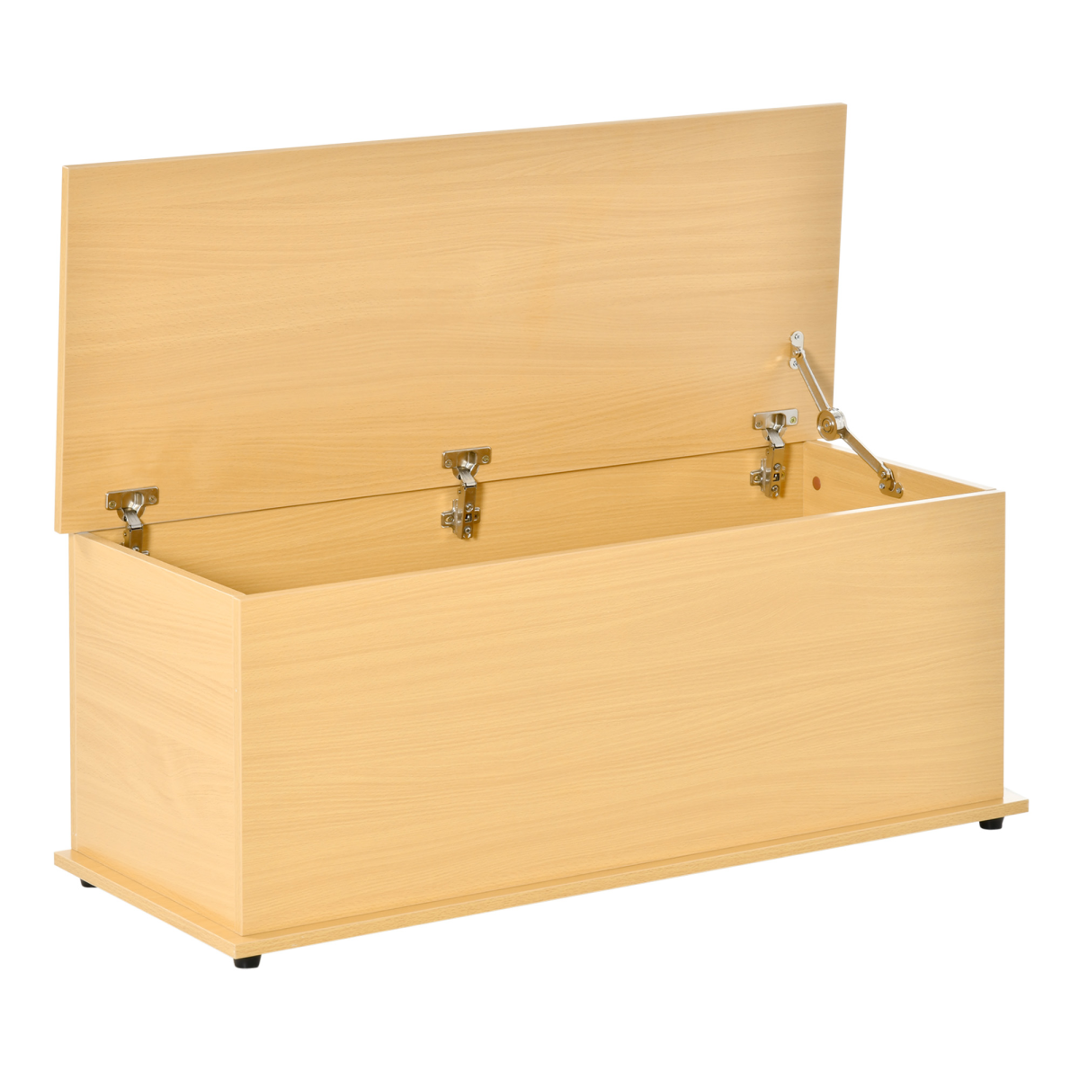Storage Box Chest  Lid Spacious Collect Cabinet Chipboard -Burlywood