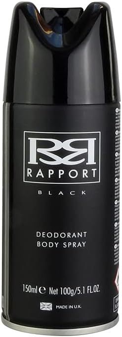 Rapport Black Deodorant Body Spray 150ml – Long-Lasting Fresh & Bold Fragrance