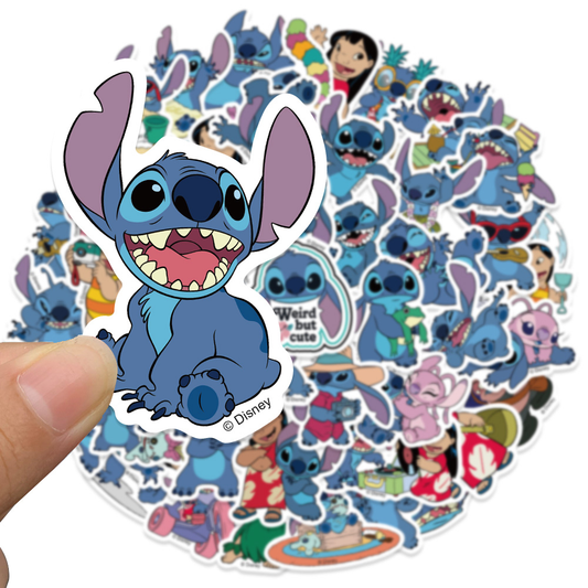 10/30/50pcs Cute Disney Cartoon Lilo & Stitch Stickers DIY Diary Laptop Luggage Skateboard Graffiti Decals Classic Kids DIY Toy