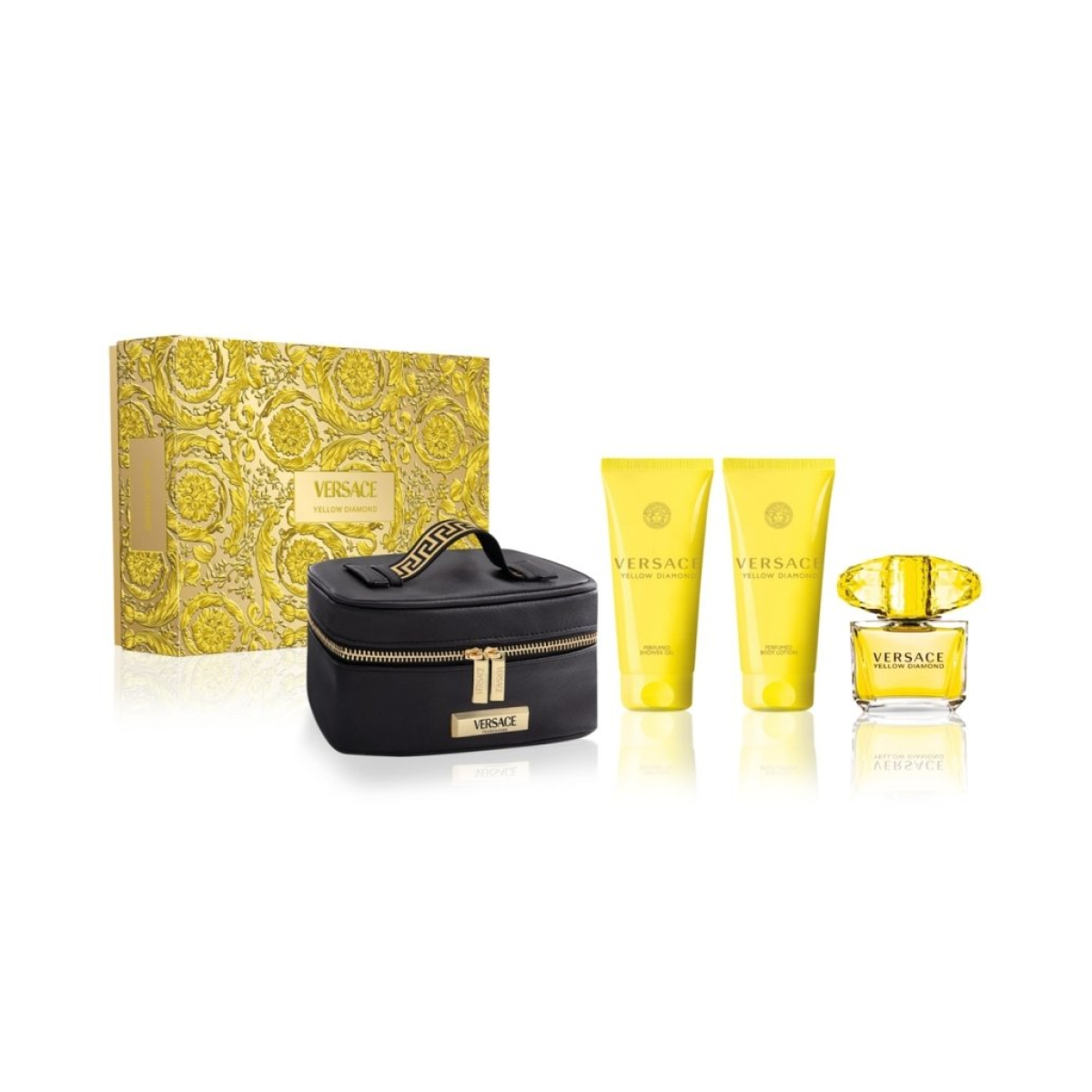 Versace Yellow Diamond Gift Set: EDT 90ml, Shower Gel 100ml, Lotion 100ml Pouch HTML