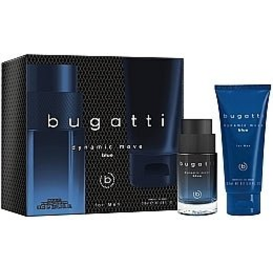 Bugatti Dynamic Move Blue Men Gift Set: 100ml EDT + 200ml Shower Gel (HTML)