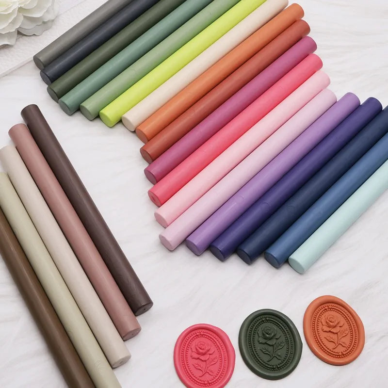 Eco-Friendly Matte Fire Paint Wax Stick for Wax Seal Stamps - 11mm x 130mm
