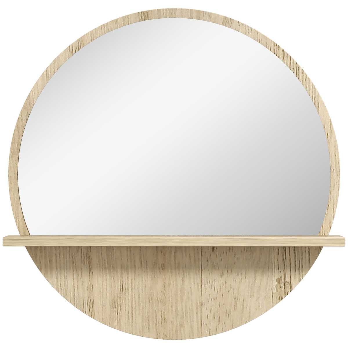 kleankin Wall Mounted Bathroom Mirror Framed Makeup Mirror for Home Decoration
