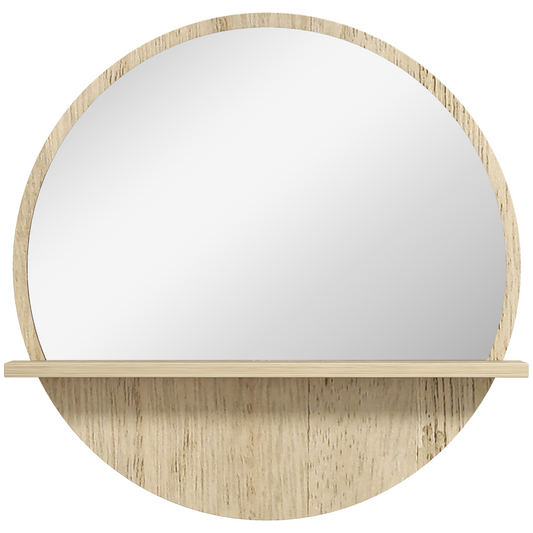 kleankin Wall Mounted Bathroom Mirror Framed Makeup Mirror for Home Decoration