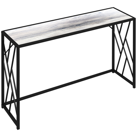 Vintage Sofa Table, Metal Frame Console Table for Hallway Living Room
