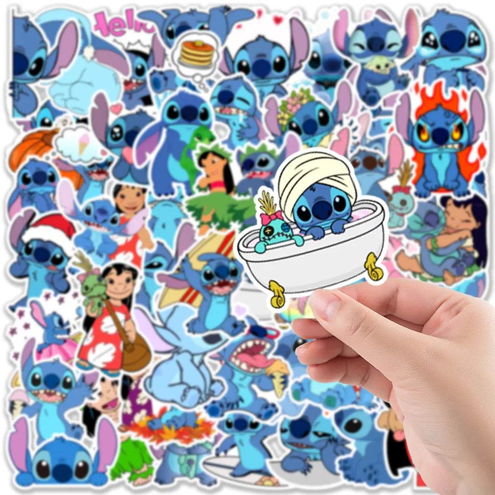 MINISO Disney Cartoon Stickers - Waterproof Fun Decals for DIY Projects
