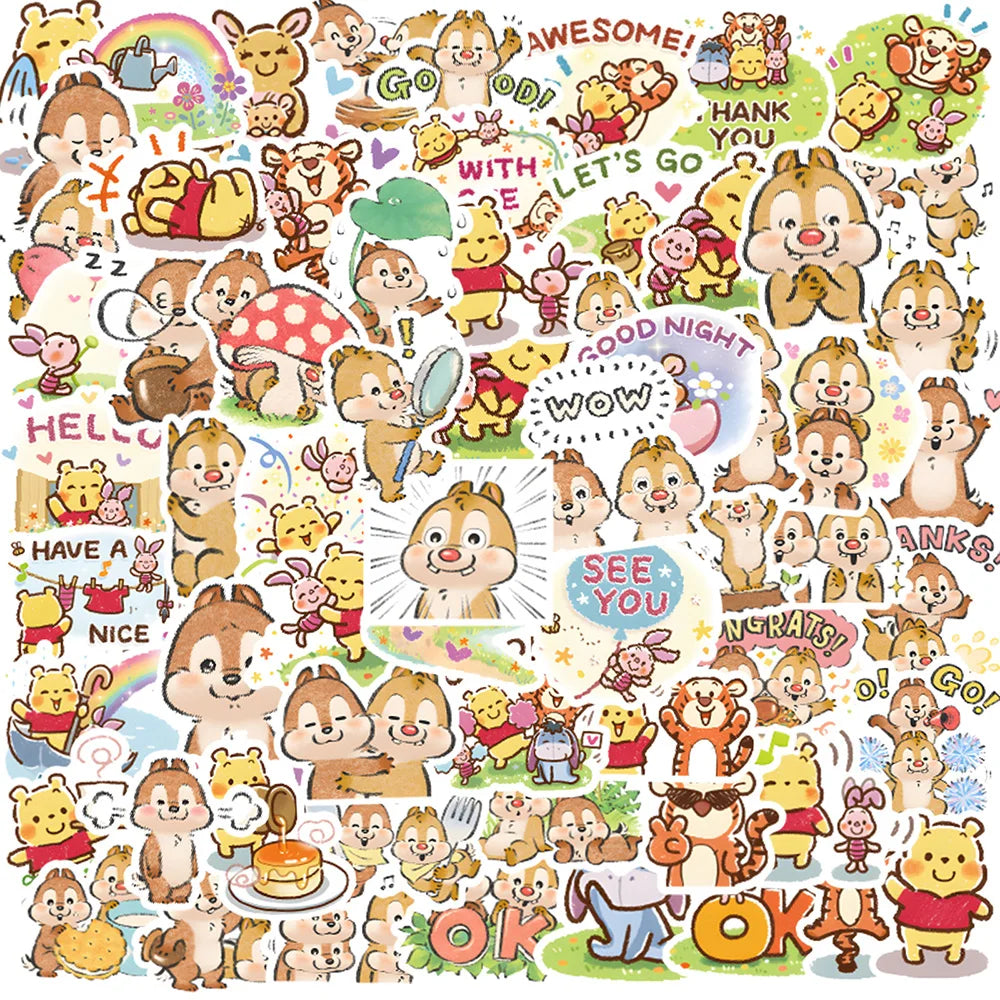 MINISO Waterproof Disney Stickers - Fun DIY Decals for Laptops & Phones