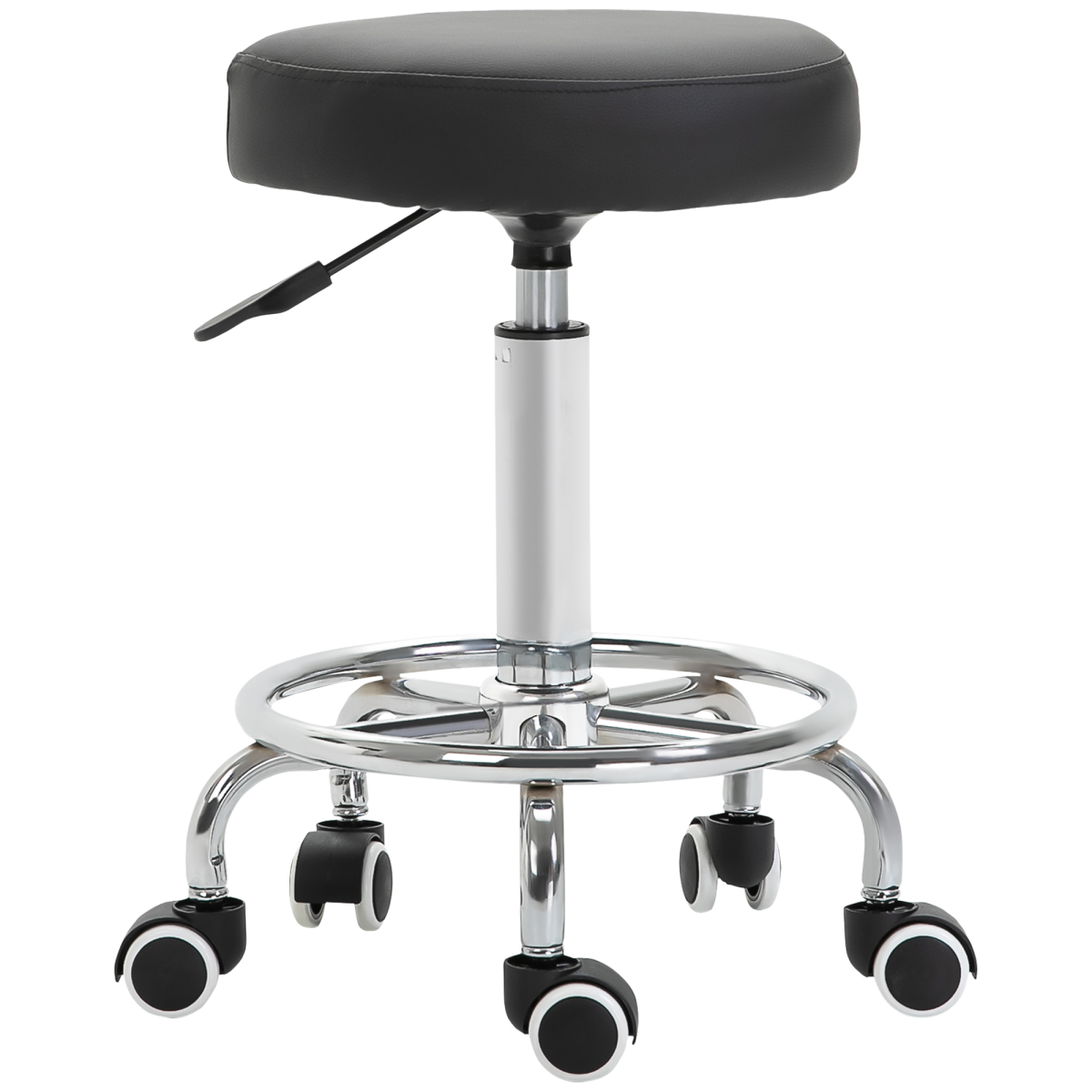 Adjustable Stool PU Leather and Footrest