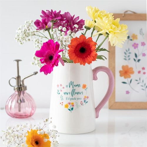 (C) If Mums Were Flowers Ceramic Flower Jug