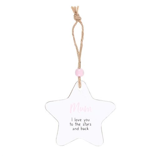 (C) Mum Hanging Star Sentiment Sign